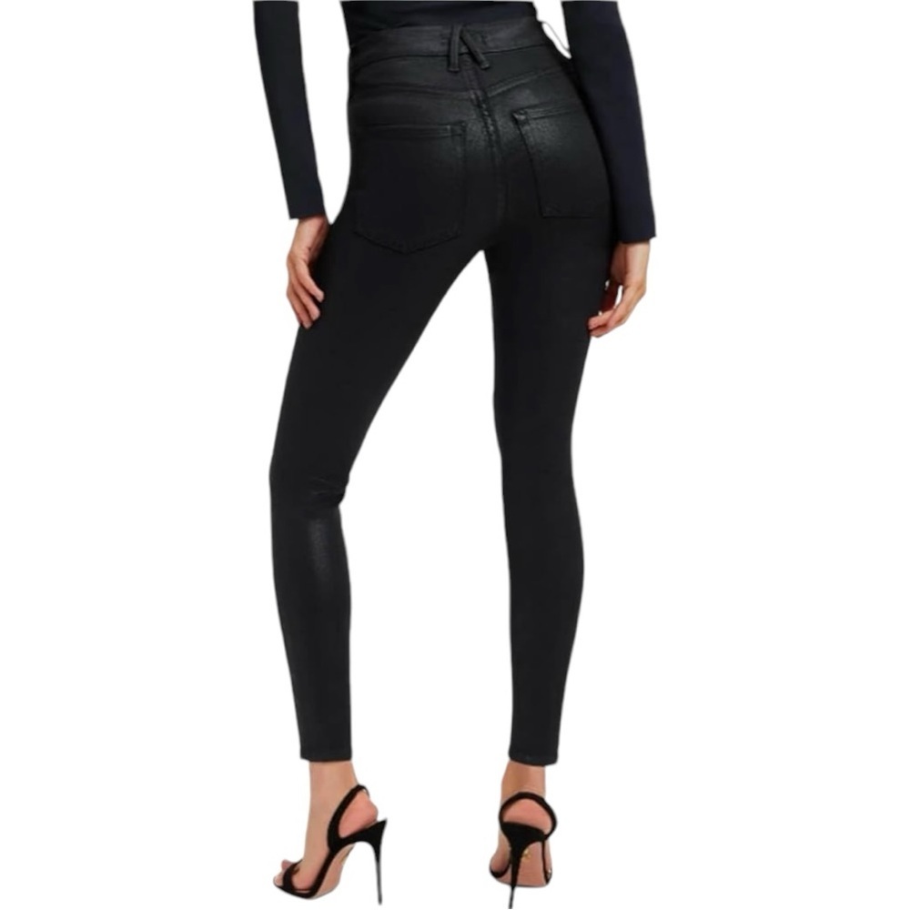 Good American Black High-Rise Skinny Jeans - Picture 2 of 12